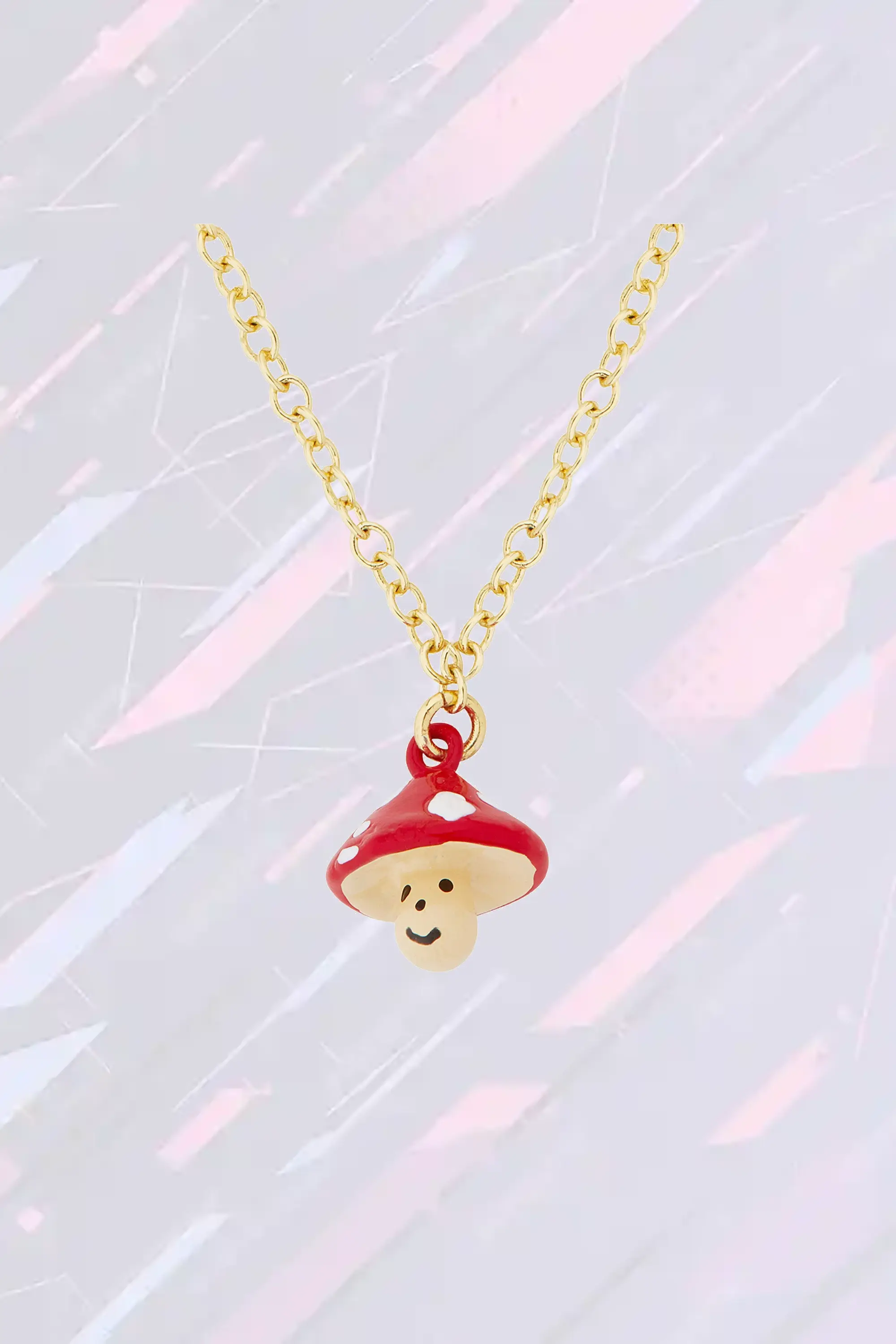 Pendentif Les Néréides - Scène Enchantée de Nains en Aventure Sylvestre et Champignon Féérique