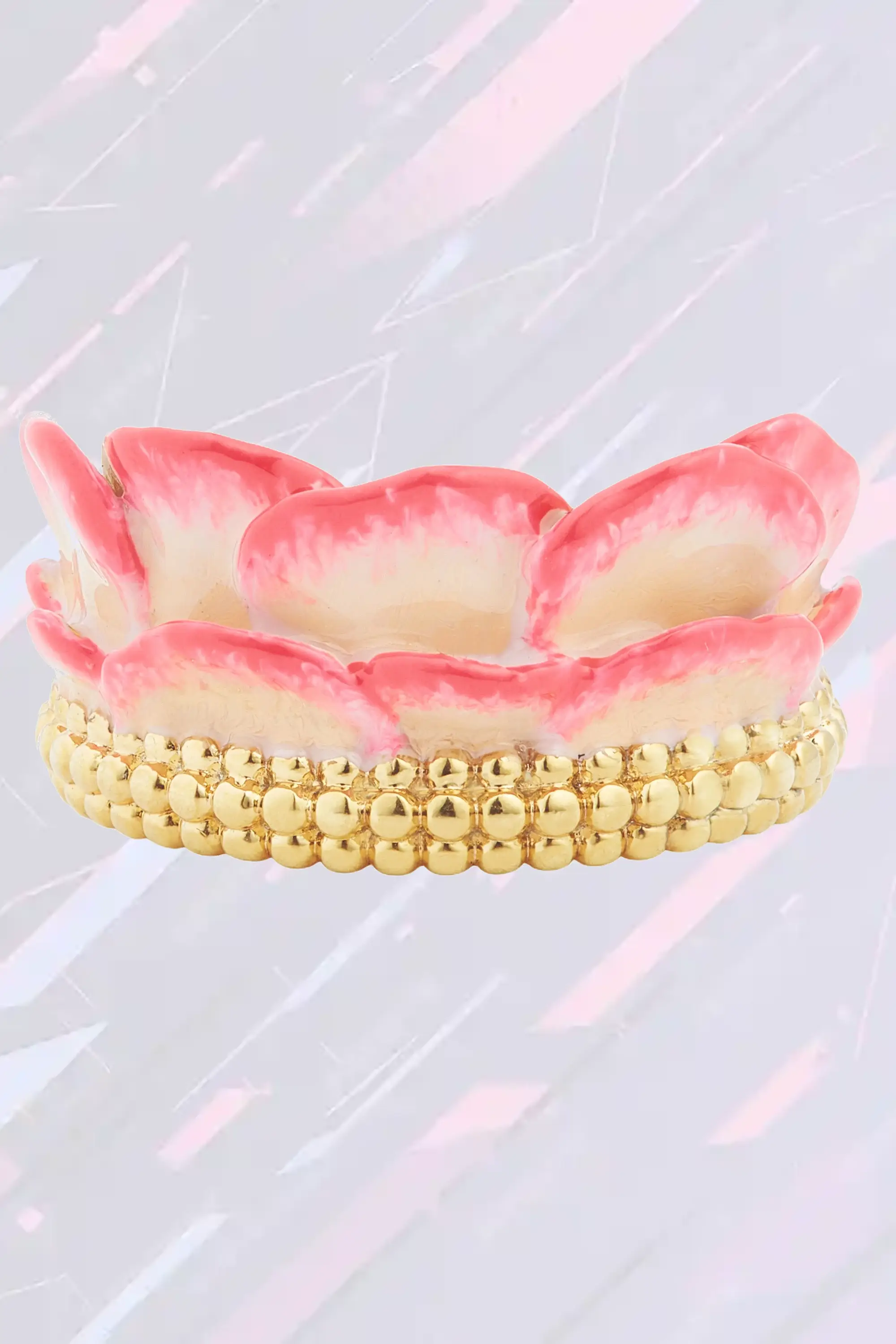 Bague Fleur de Rosier Sauvage - Création Les Néréides en Argent Élégante avec Corolle Florale Finement Ouvragée