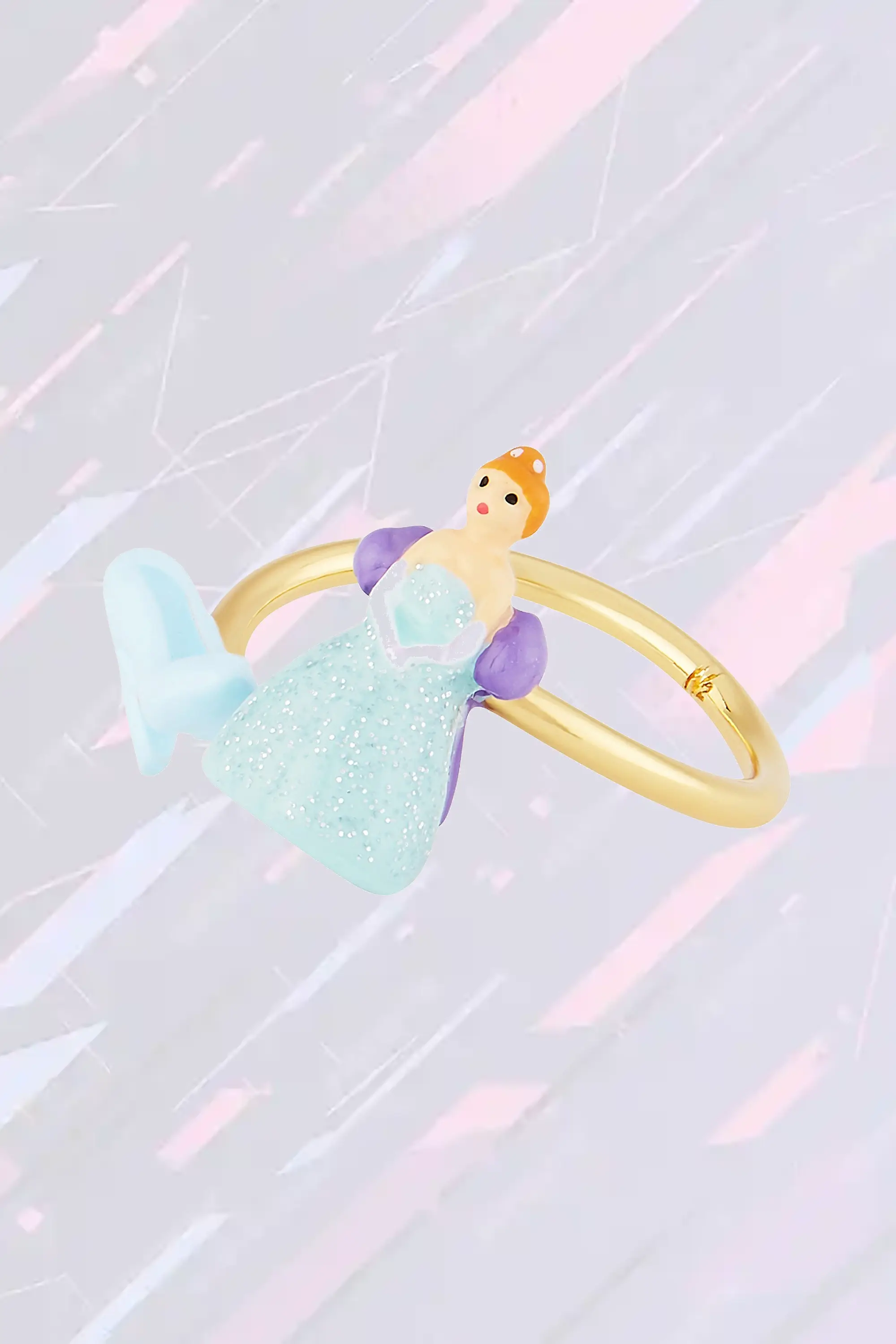 Bague Féerique Réglable avec Chaussure Iconique - Collection Les Néréides