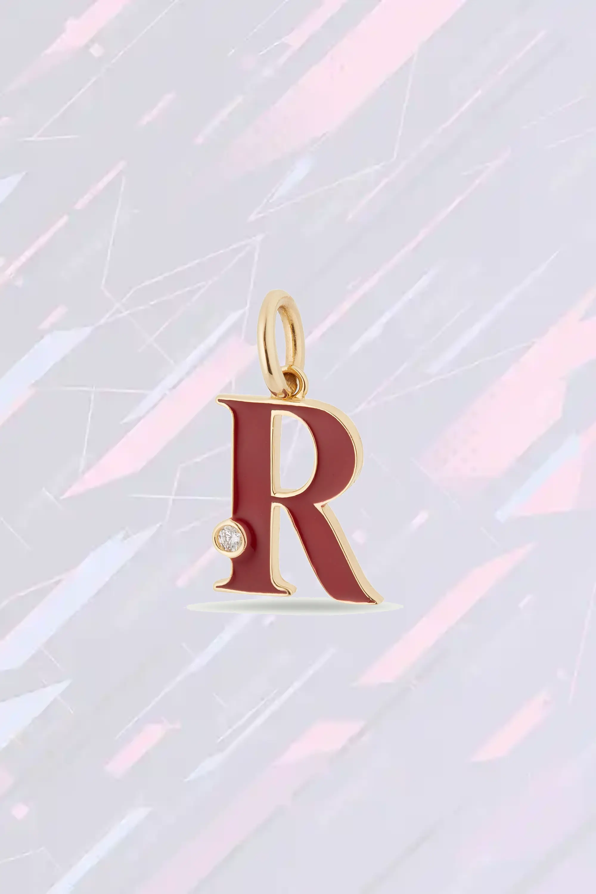 Néréides Collier Charmant Médaillon Lettre R Élégante