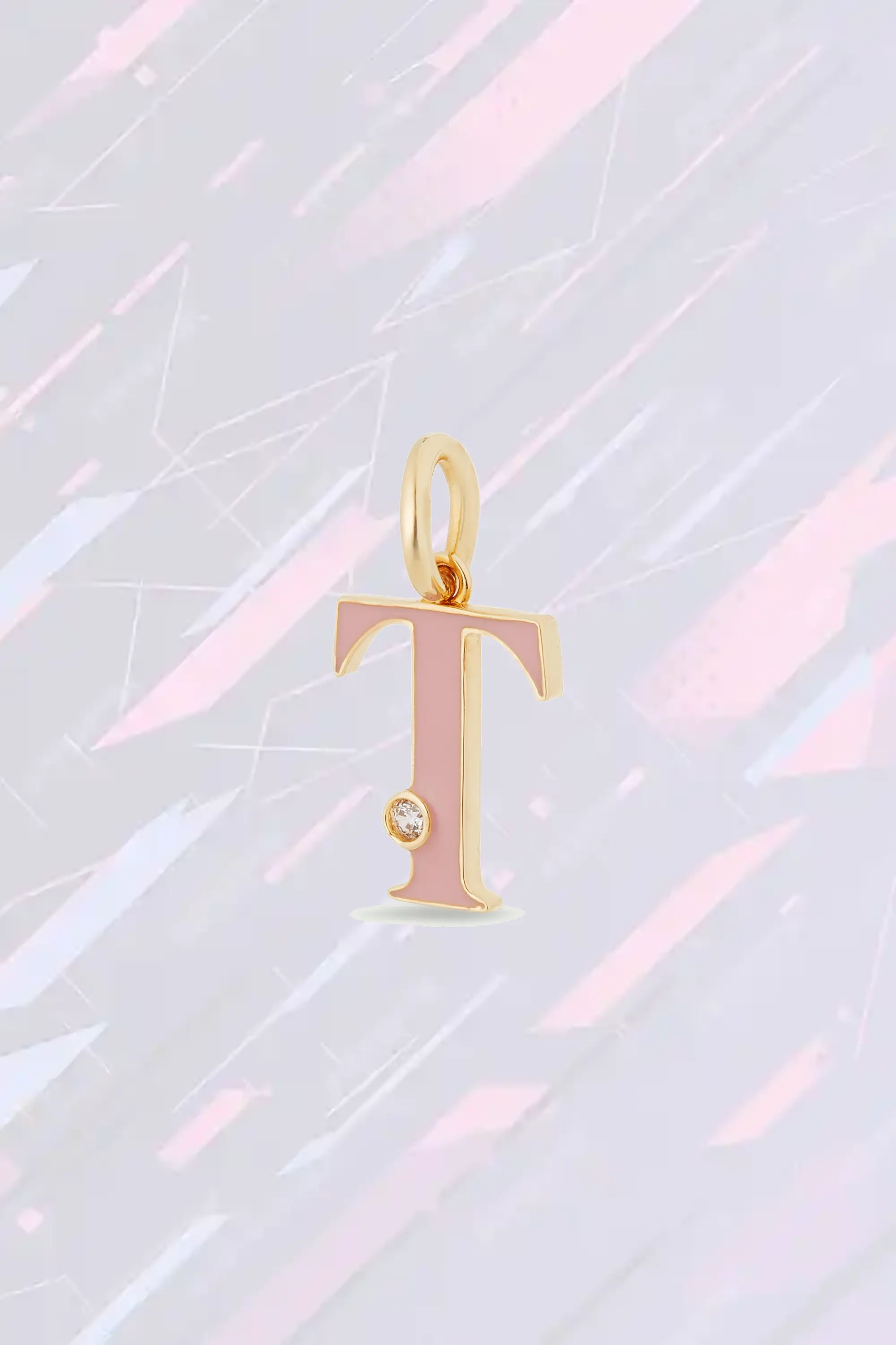 Chaîne élégante avec pendentif lettre T personnalisé - Les Néréides