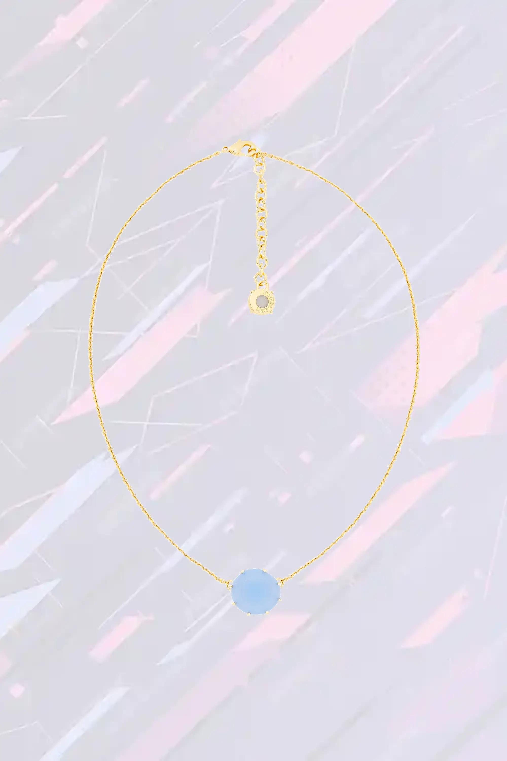 Collier Les Néréides - Pendentif circulaire en édition Diamantine, tonalité bleu azur