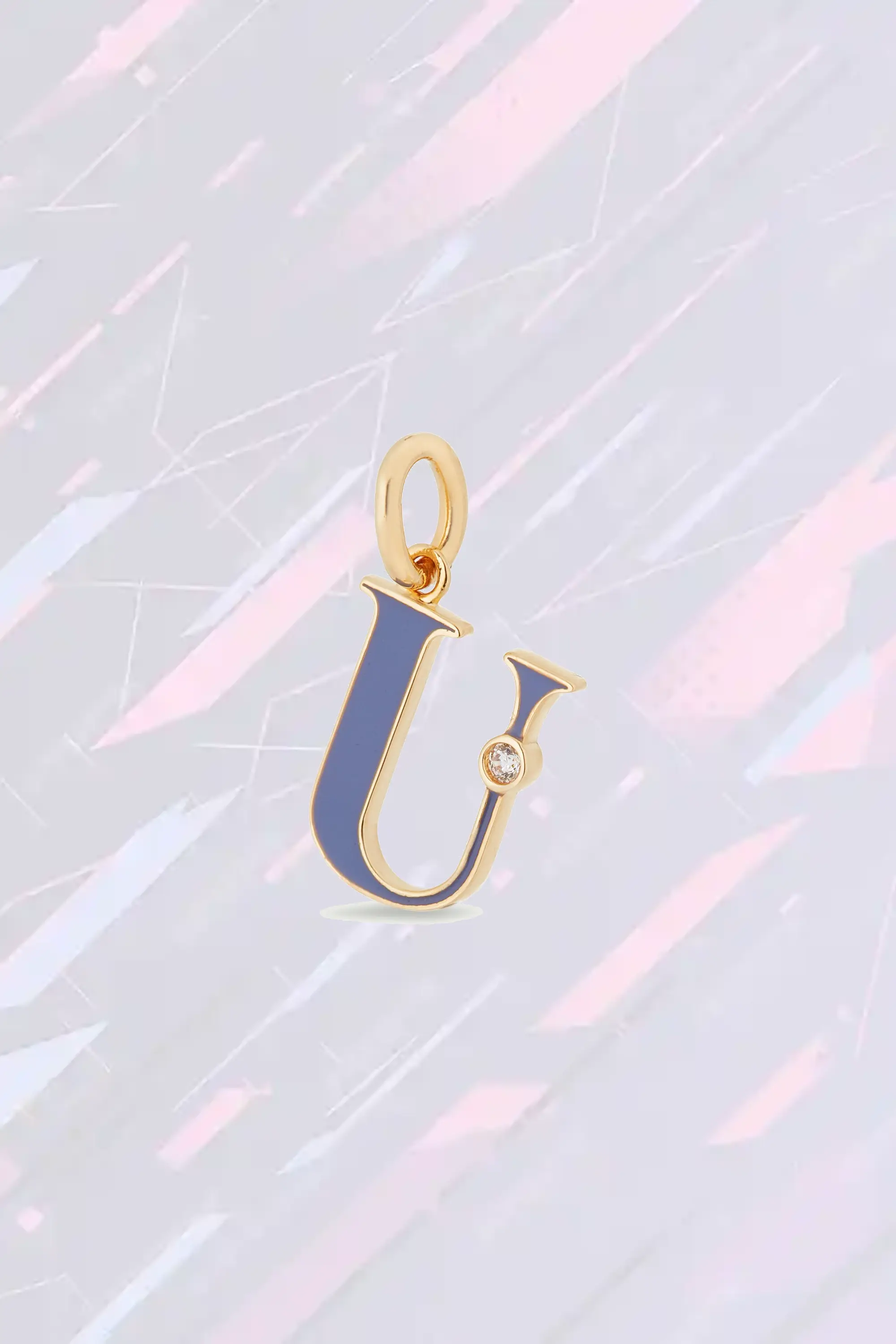 Collier personnalisé Les Néréides avec pendentif lettre U élégant