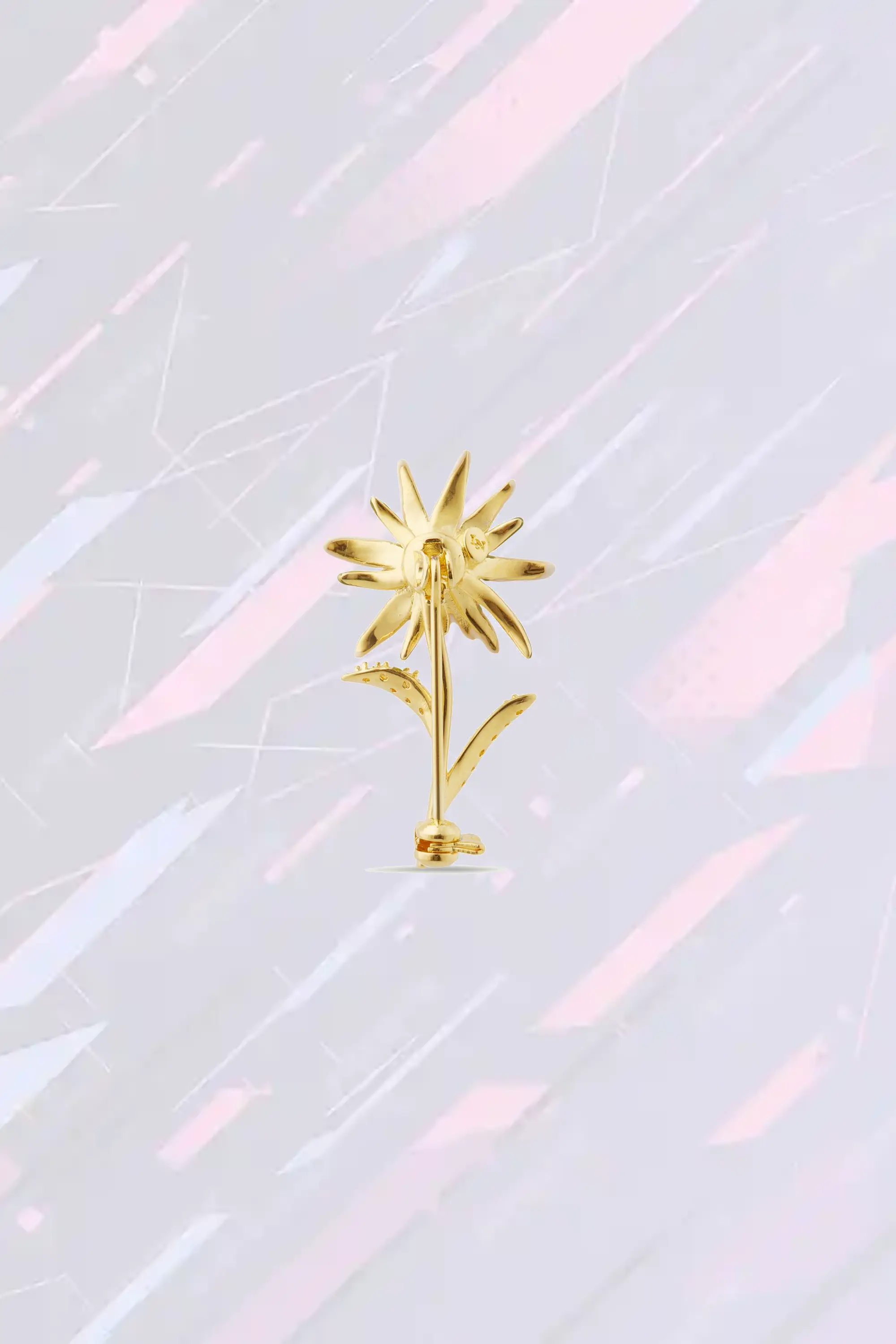 Broche Artisanale Les Néréides à l'Effigie d'Edelweiss Étoilé