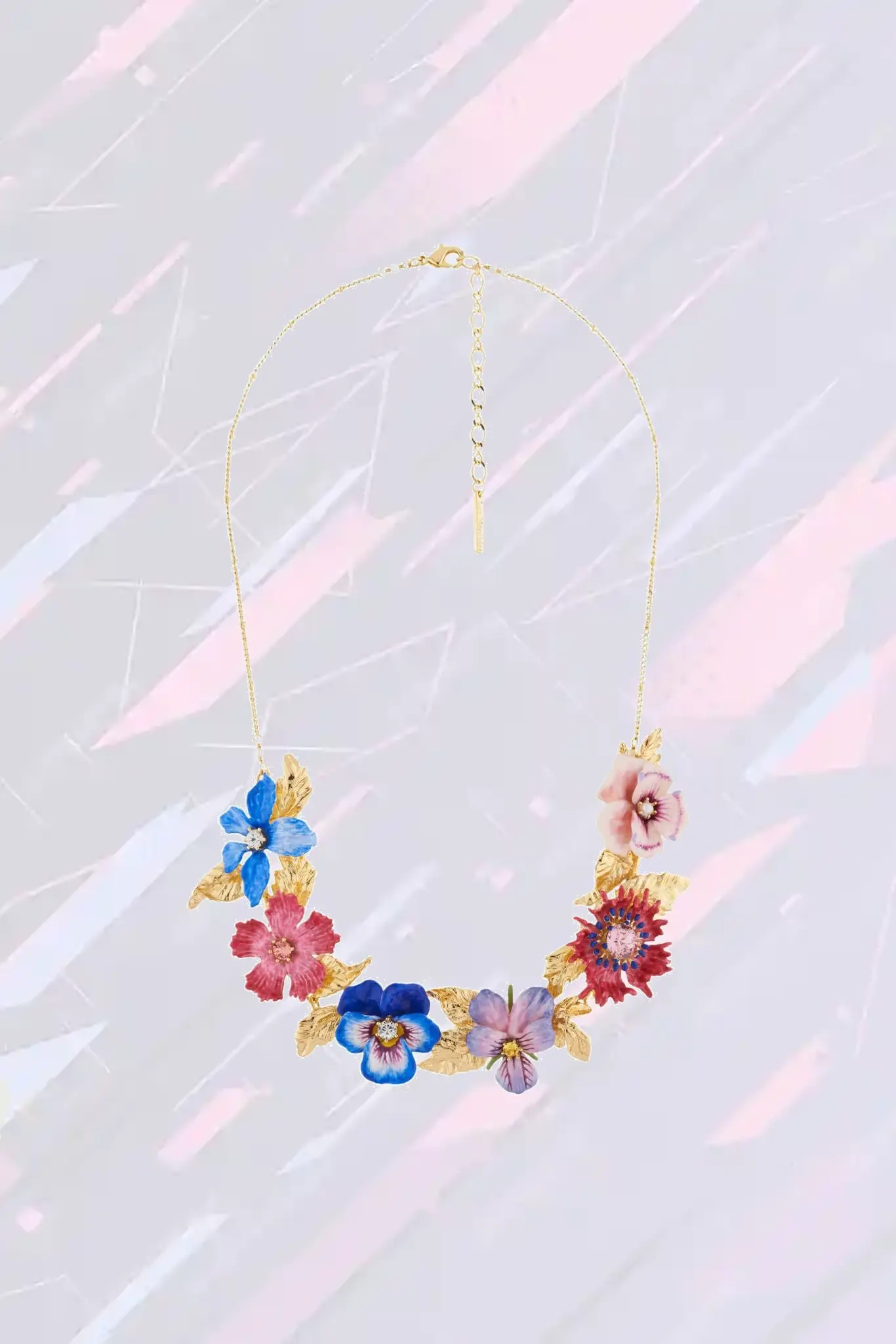 Pendentif Néréides Hiver avec Floraisons et Feuillage Doré
