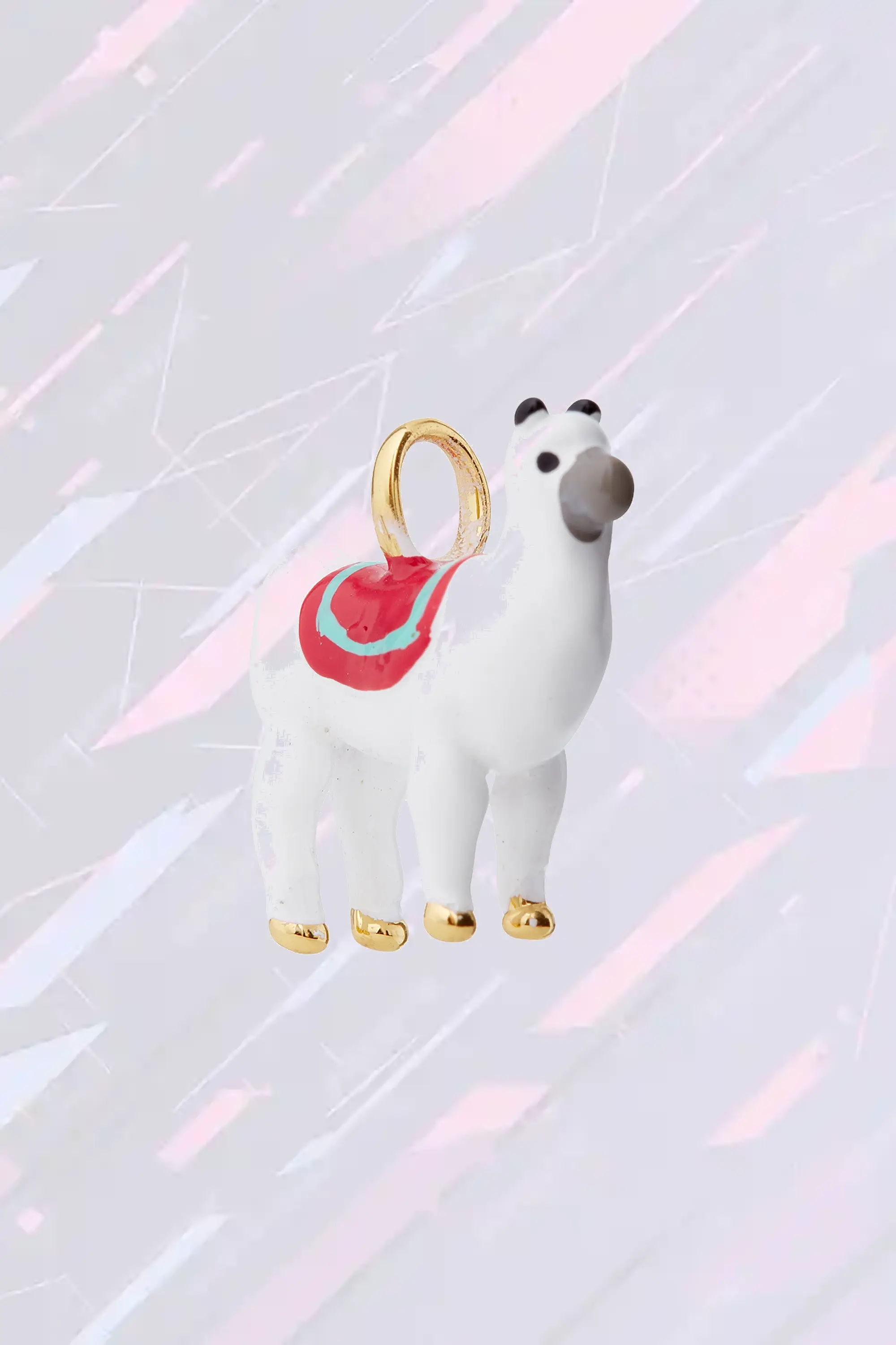 Bracelet Fantaisie Élégant avec Figurine Lama - Création Artistique Les Néréides
