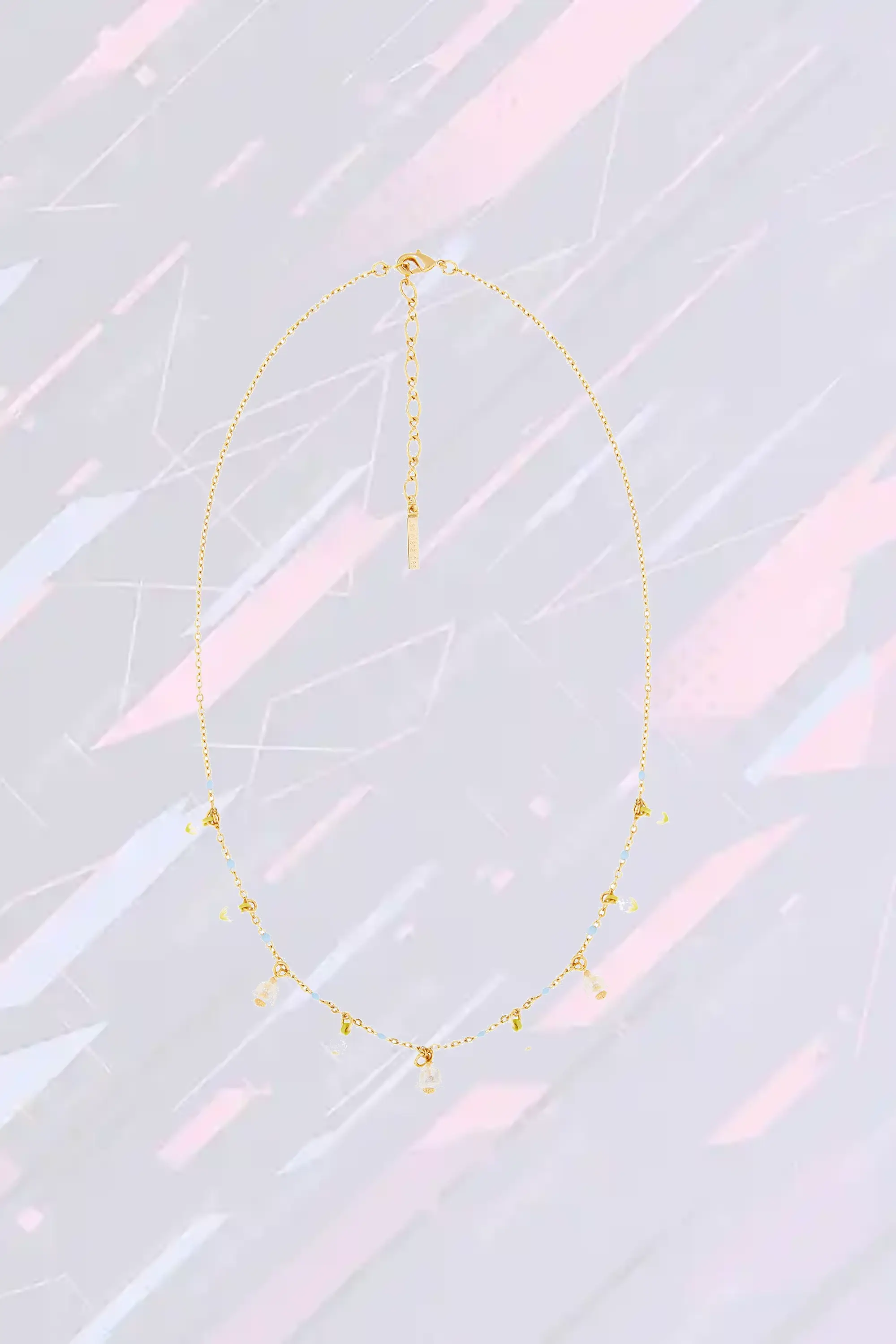 Les Néréides - Pendentif clochettes de lys en argent massif, collier florale printanier