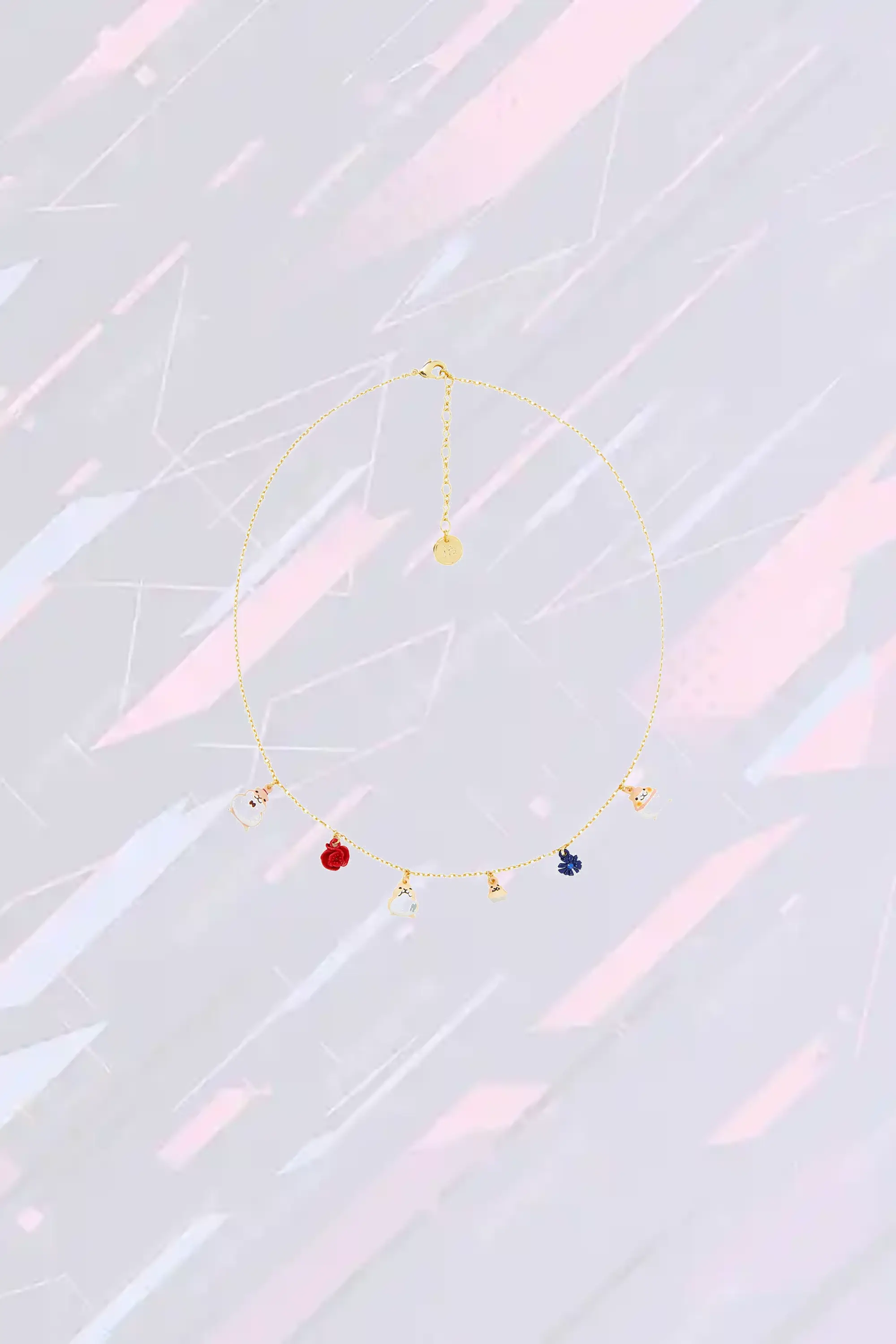 Boucle d'oreille poétique Les Néréides - Hamsters mignons et floraison délicate