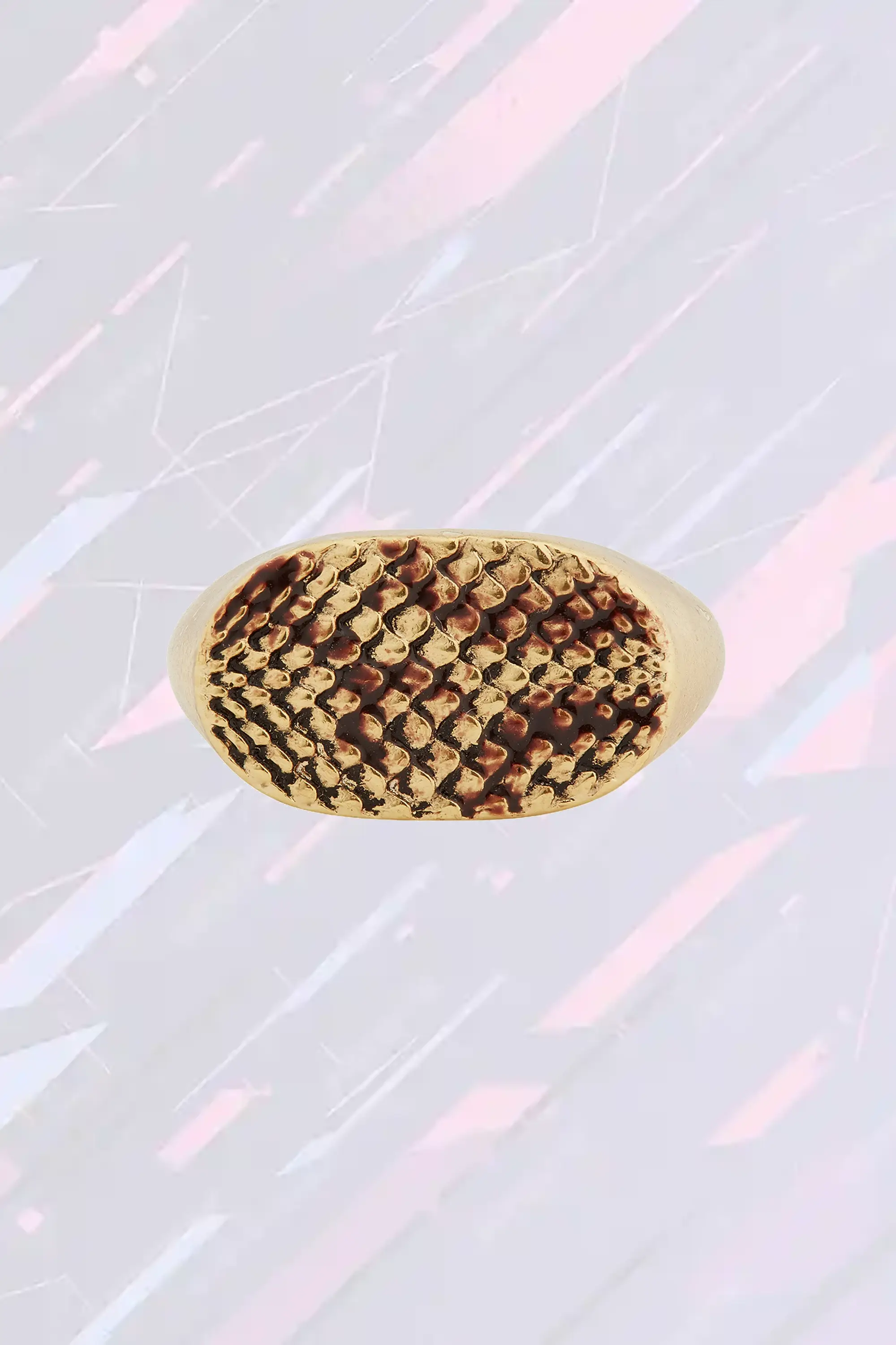 Bague-sceau Les Néréides – Motif serpentin sculpté