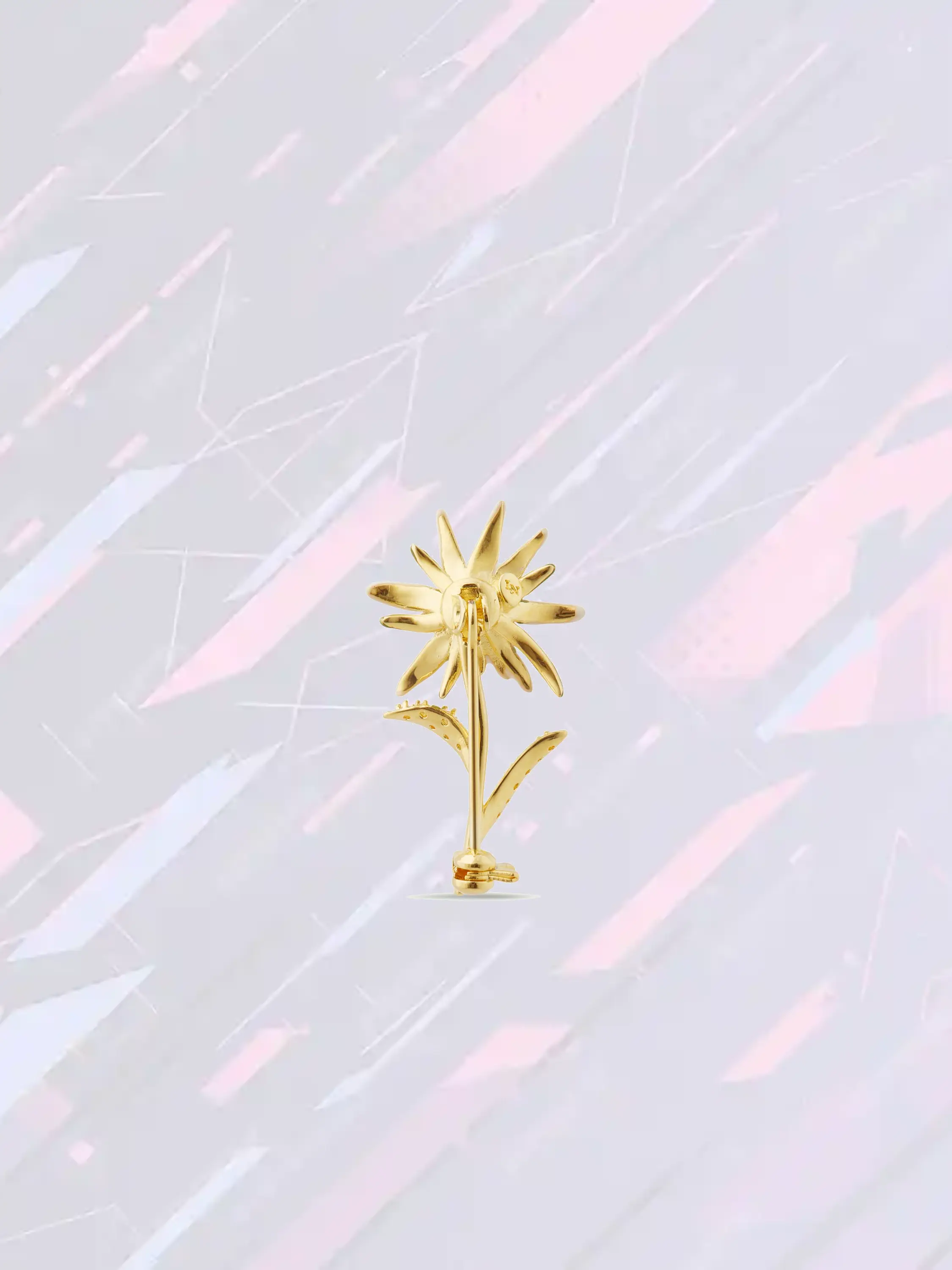 Broche Artisanale Les Néréides à l'Effigie d'Edelweiss Étoilé
