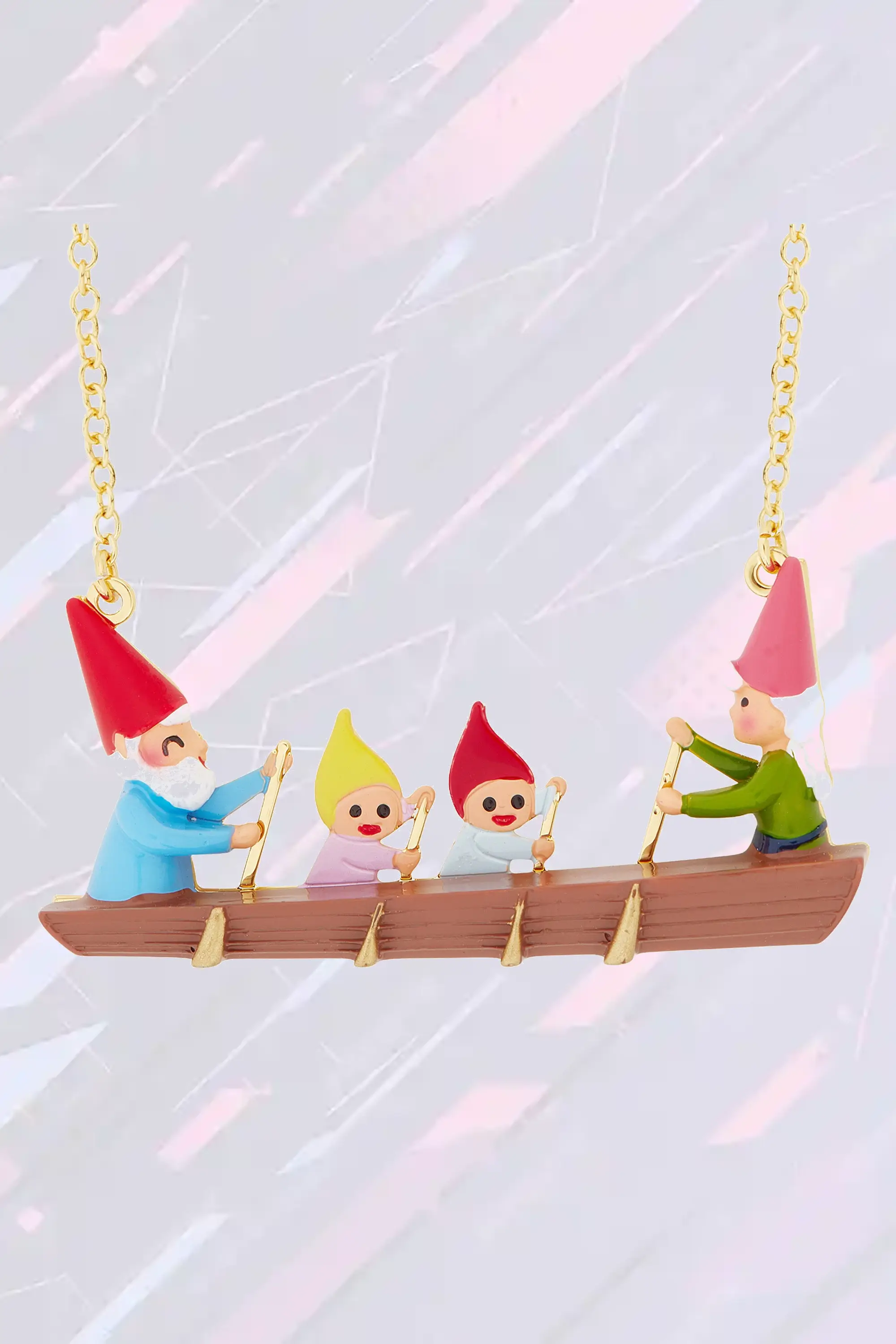 Collier médaillon artistique Les Néréides - Univers Champimignon et inspirations nautiques