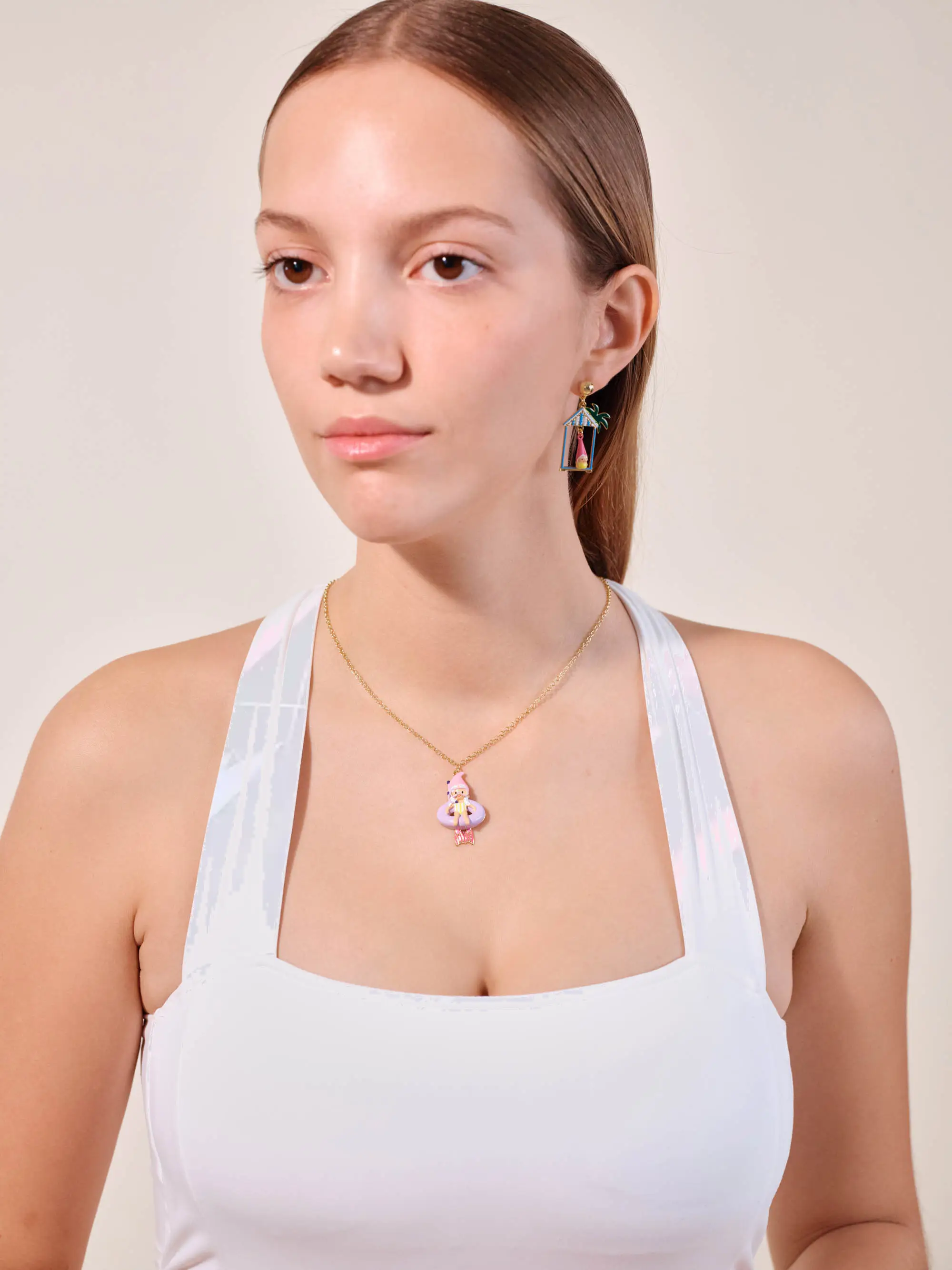 Pendentif Plongeur Enchanteur - Collier Fantaisie Sirène des Abysses Les Néréides
