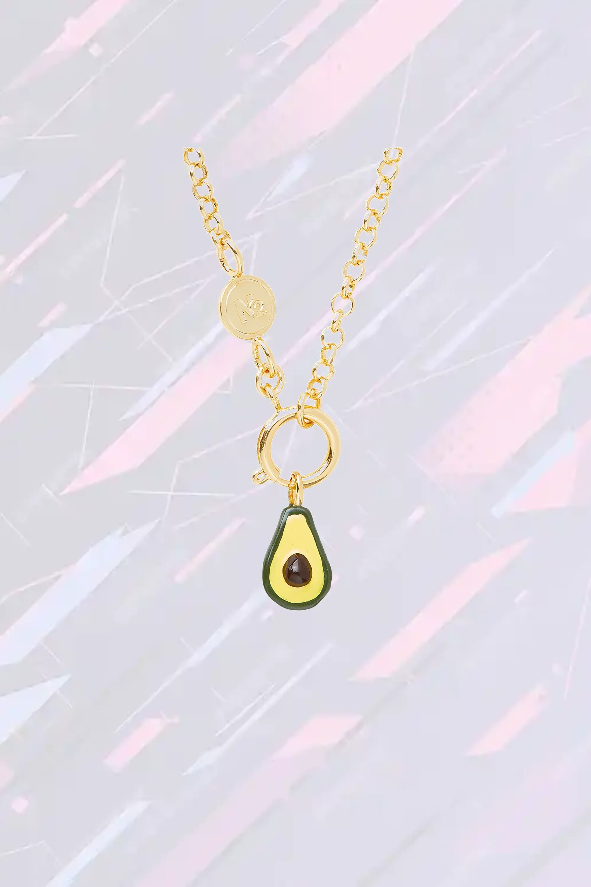 Les Néréides - Pendentif Charme Avocat en Émail Coloré