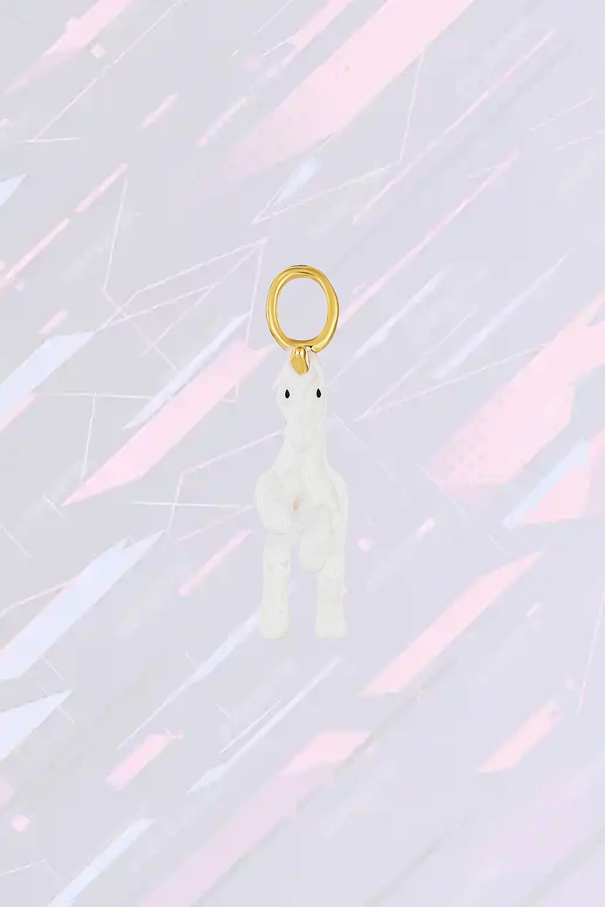 Les Néréides Pendentif Licorne Céleste en Cristal