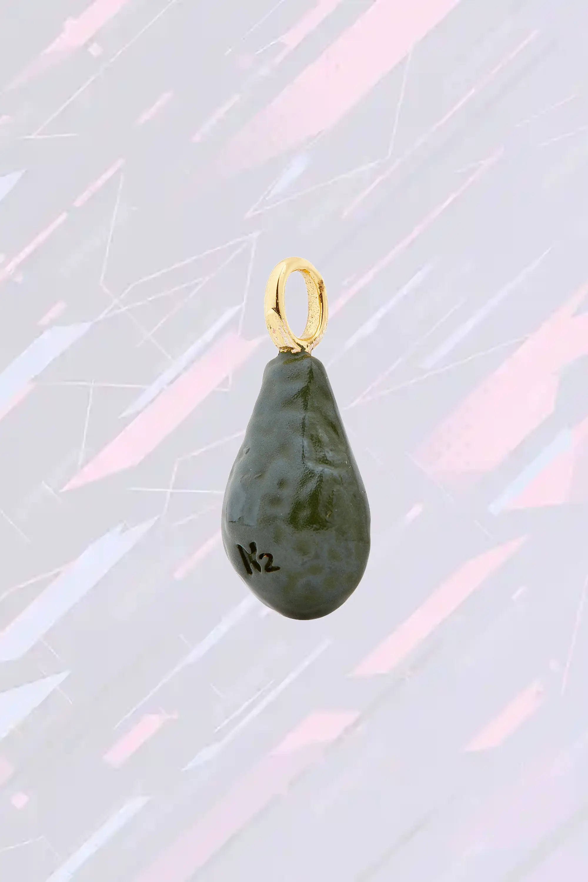 Les Néréides - Pendentif Charme Avocat en Émail Coloré