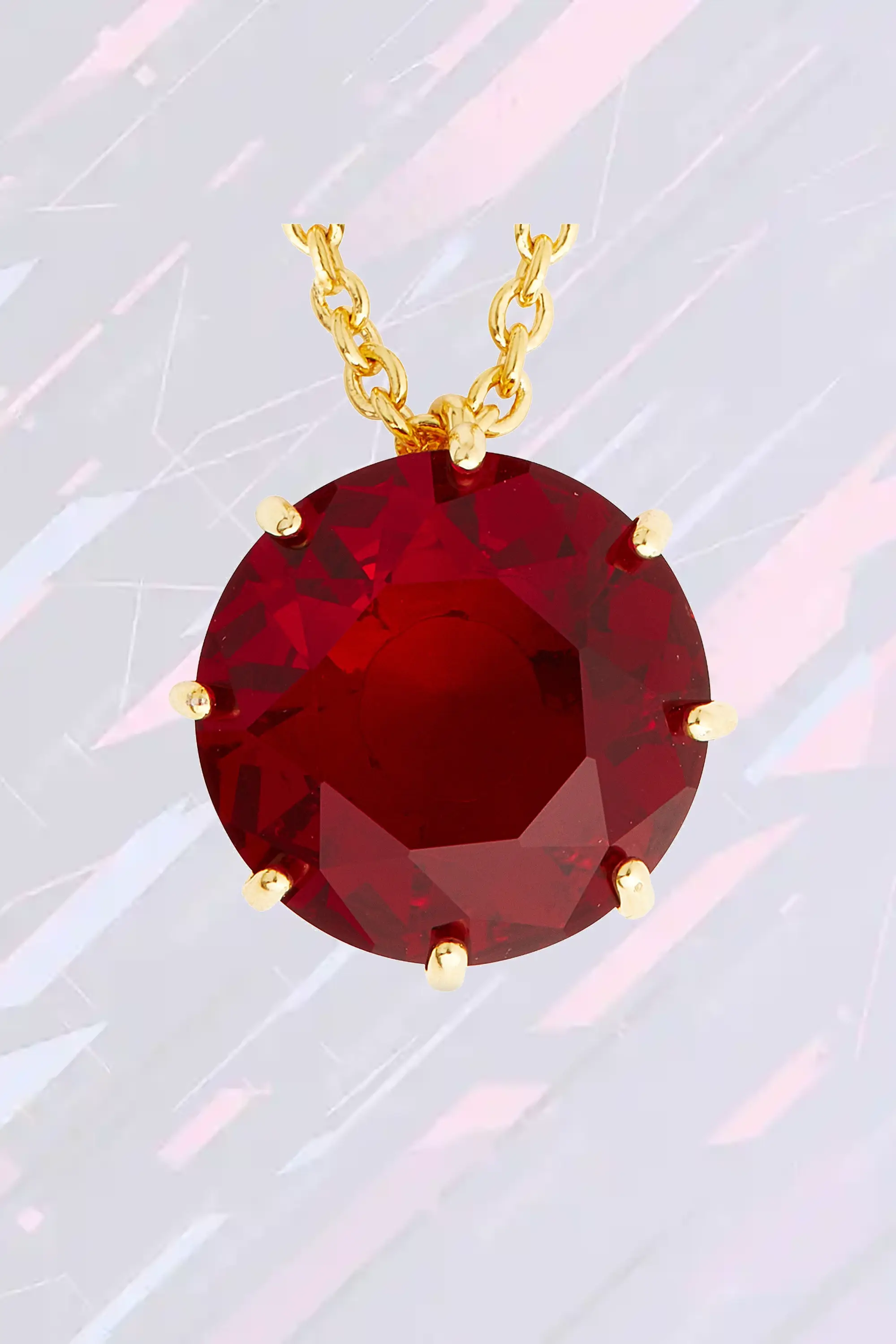 Collier Longueur Sautoir Diamantine - Perles Sphériques aux Nuances Profondes de Grenat - Élégance Intemporelle