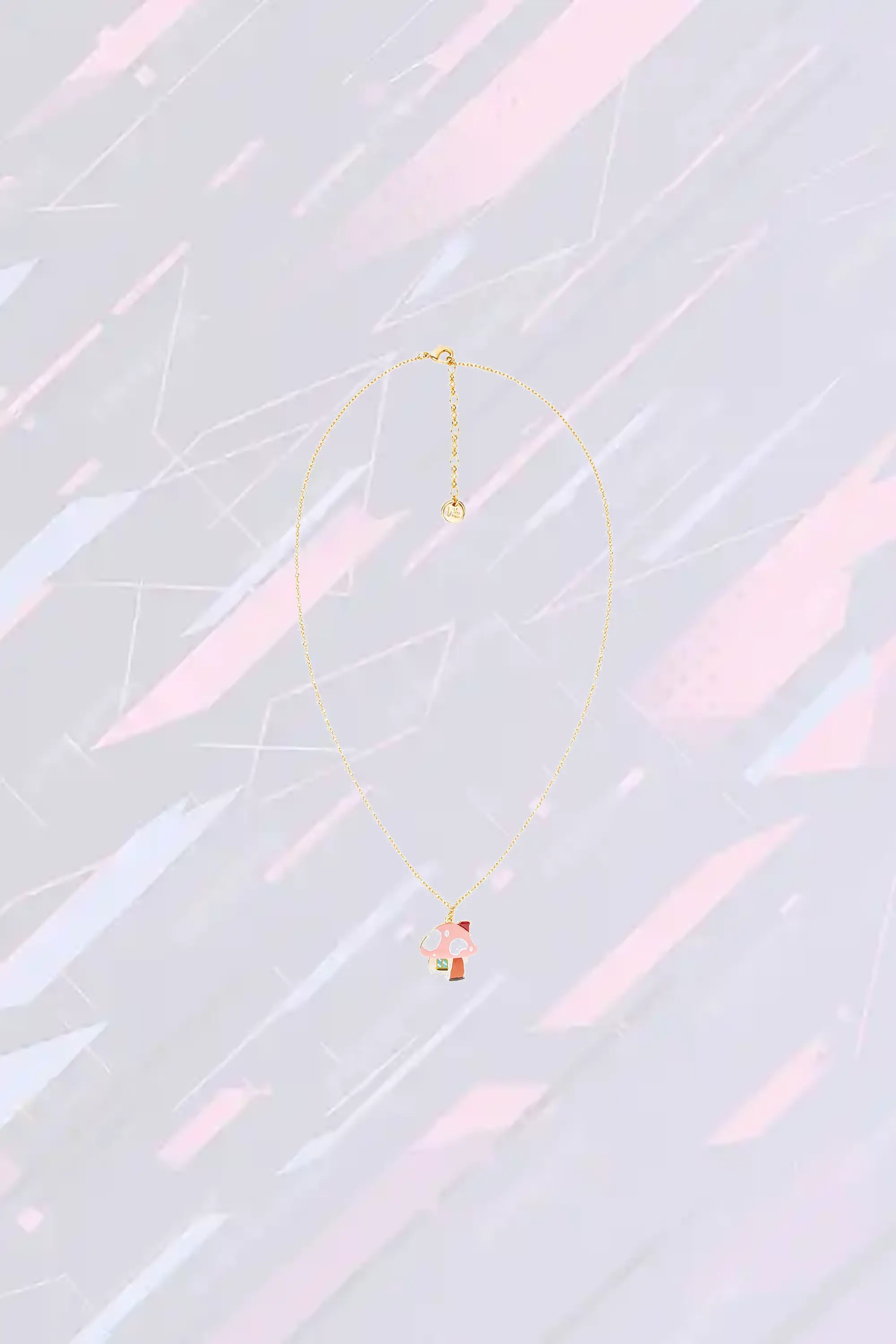 Médaillon champignon fantaisie - Collier artistique Les Néréides