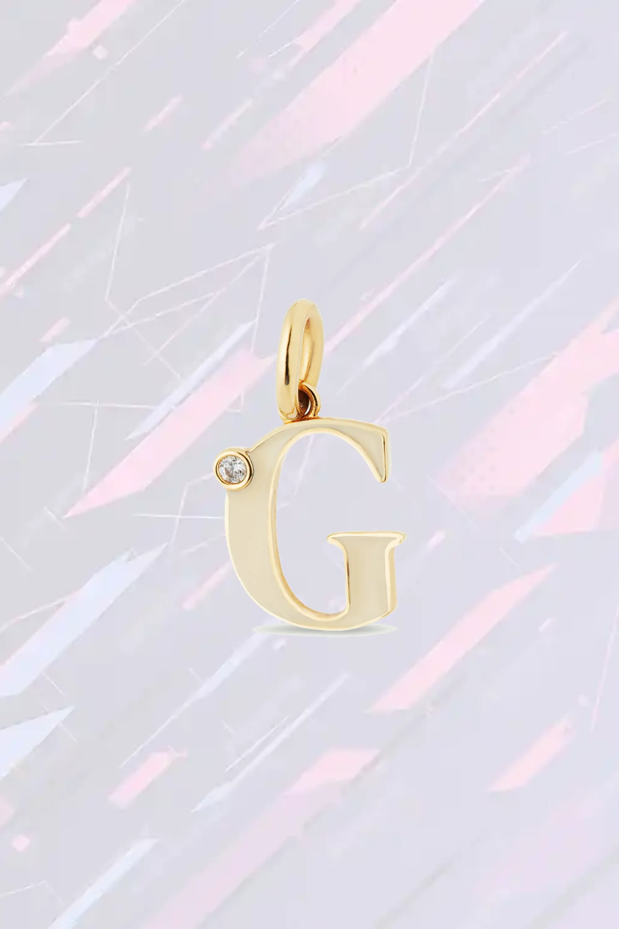 Collier fantaisie Les Néréides avec pendentif initiale G stylisé