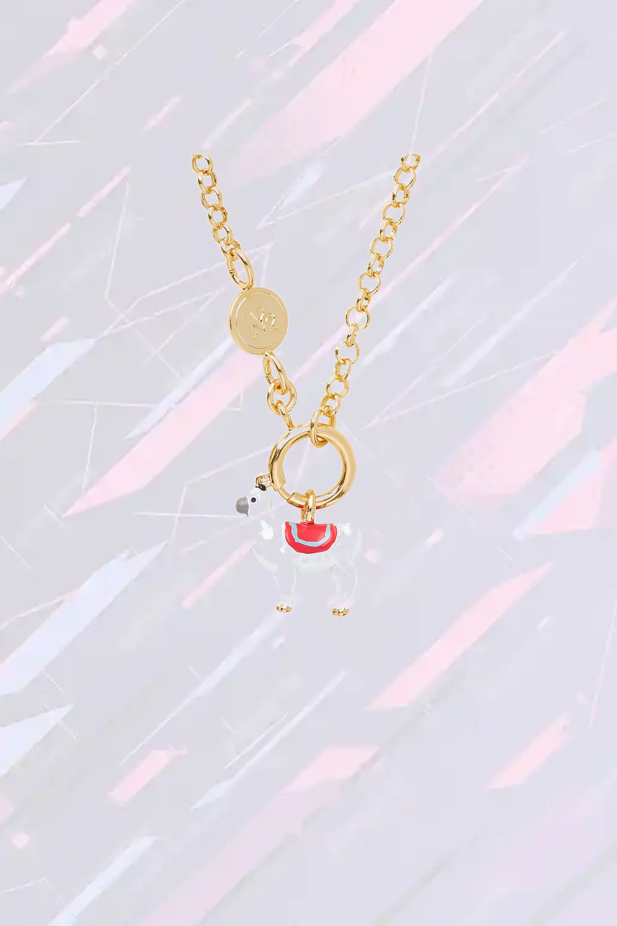 Bracelet Fantaisie Élégant avec Figurine Lama - Création Artistique Les Néréides