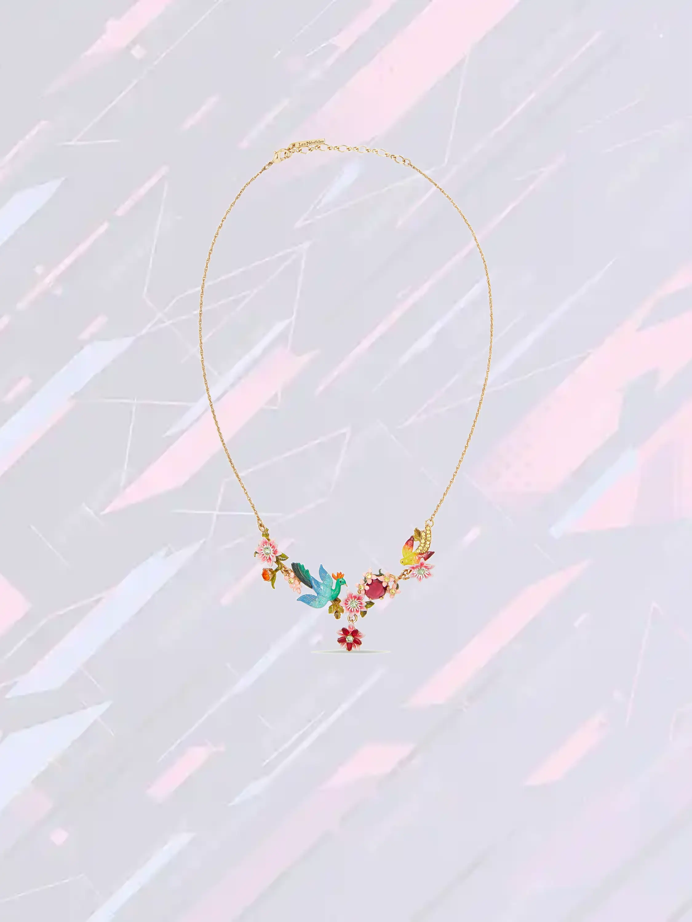 Collier ornemental Les Néréides - Inspiration florale en relief serti de motifs botaniques