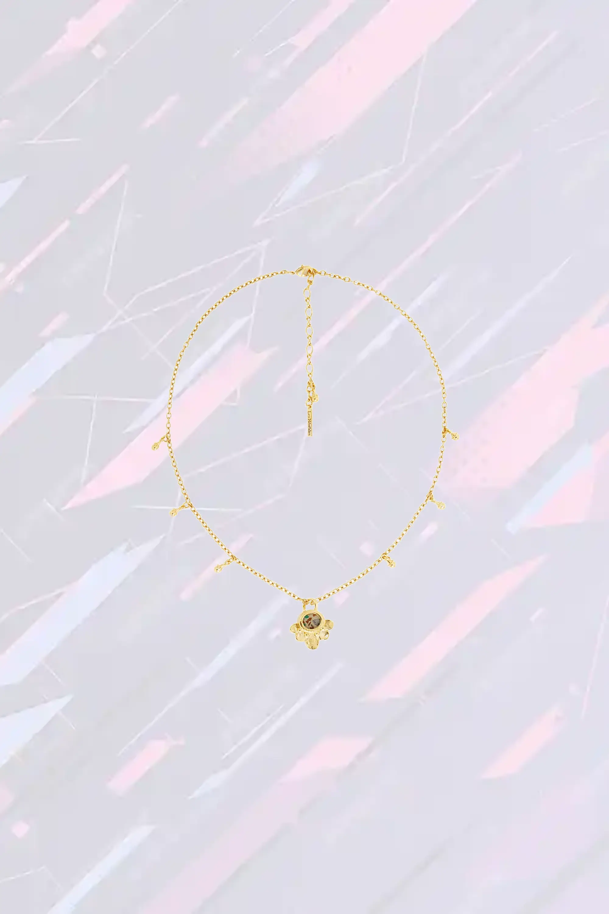 Pendentif Les Néréides en terrazzo artisanal - Collier original fait main pour femme élégante