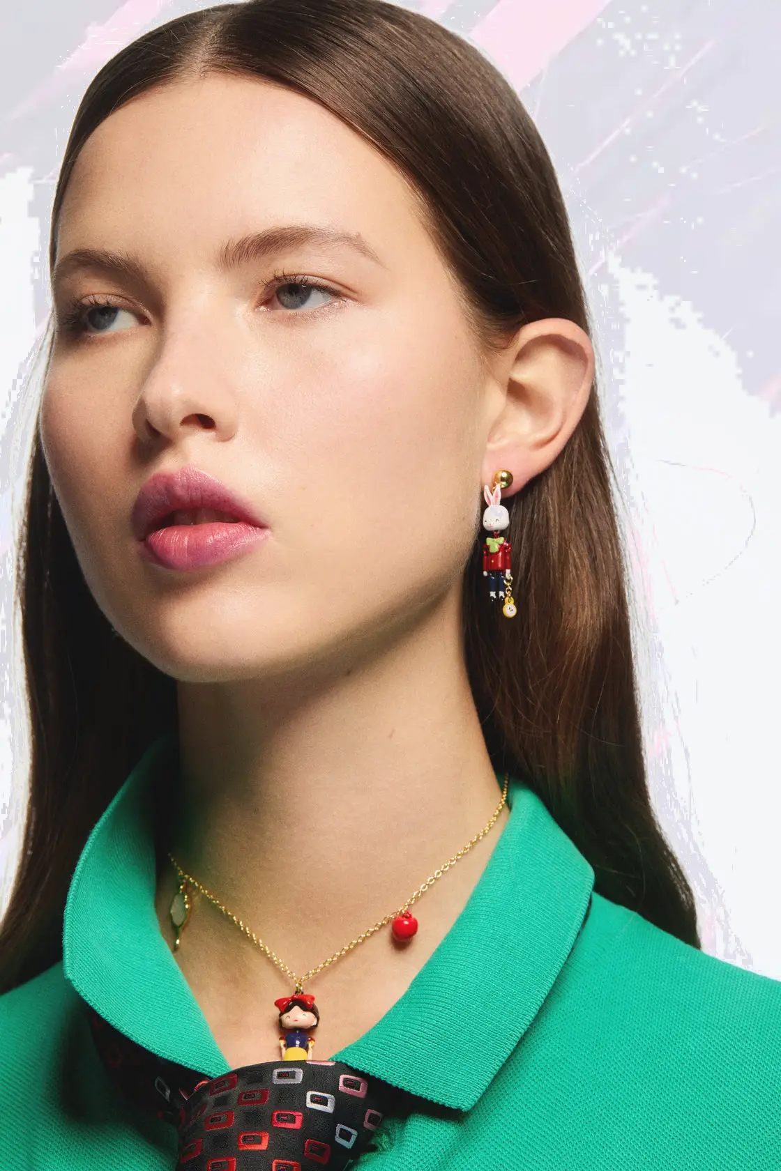 Boucles Élégantes Inspiration Wonderland - Lièvre Céleste et Royaume Enchanté