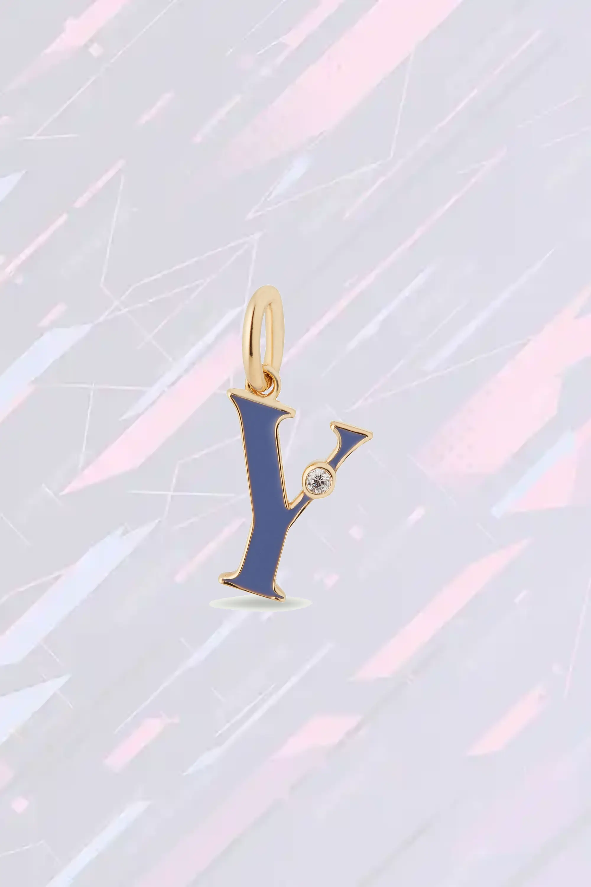 Les Néréides Collier personnalisé avec pendentif Y majuscule en argent