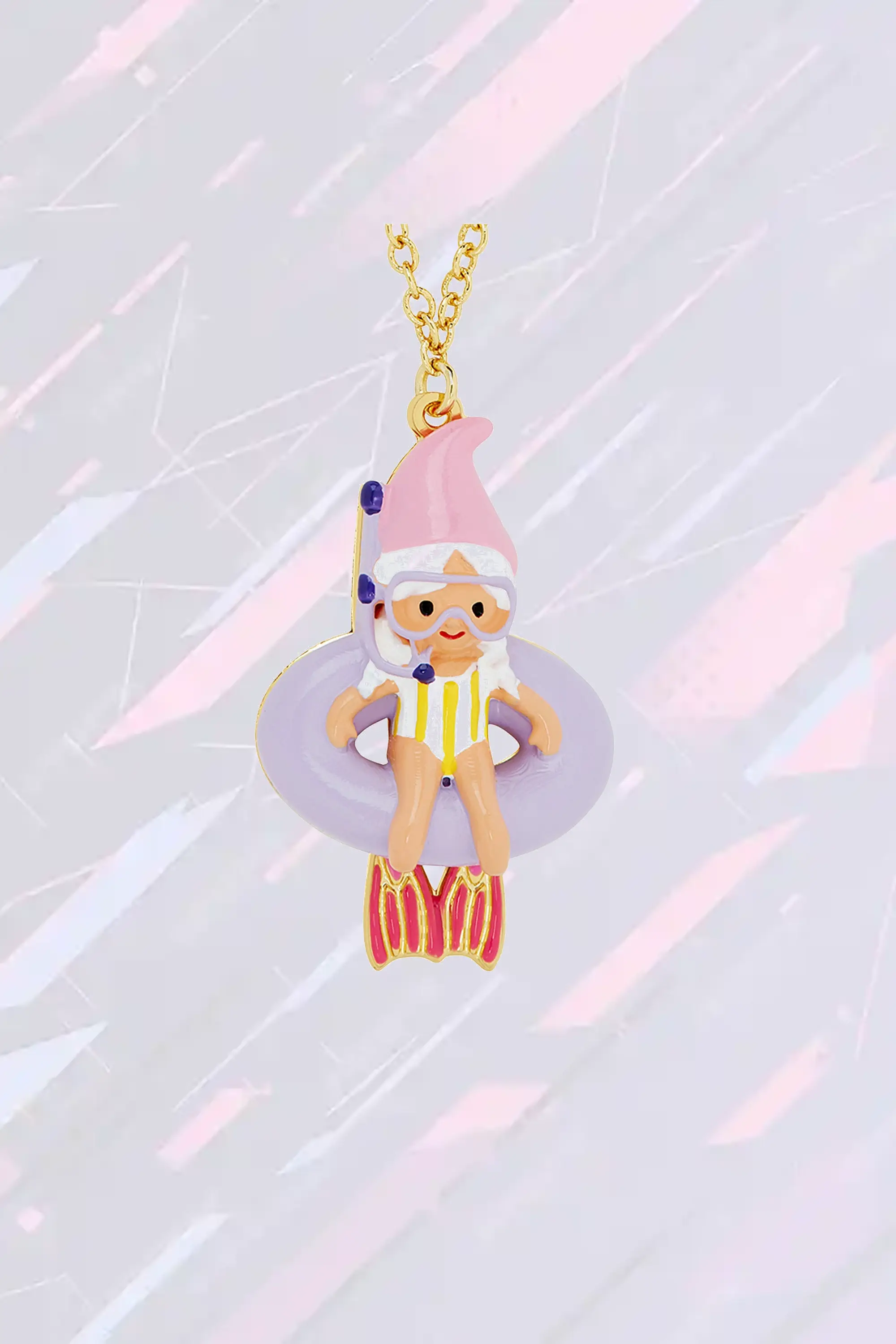 Pendentif Plongeur Enchanteur - Collier Fantaisie Sirène des Abysses Les Néréides