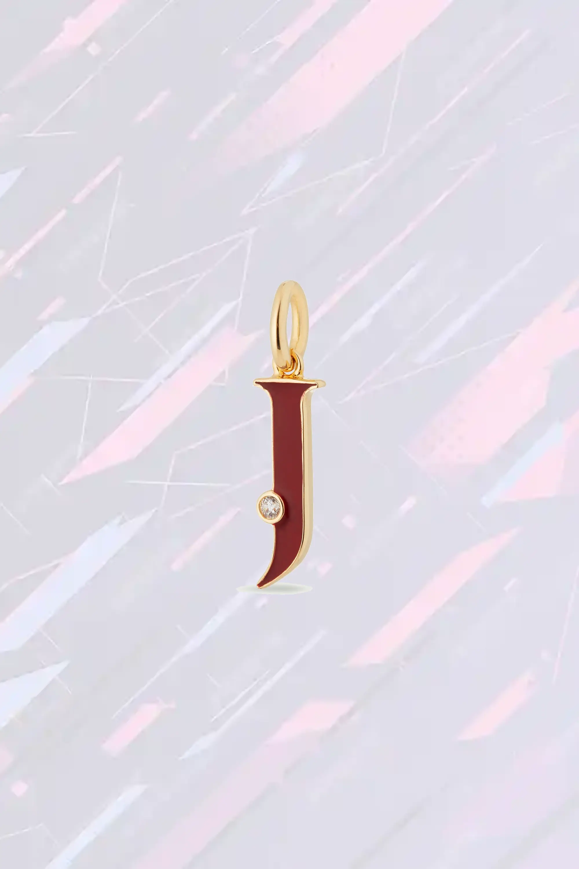 Collier Fantaisie Les Néréides - Pendentif Lettre J Personnalisable en Métal Doré