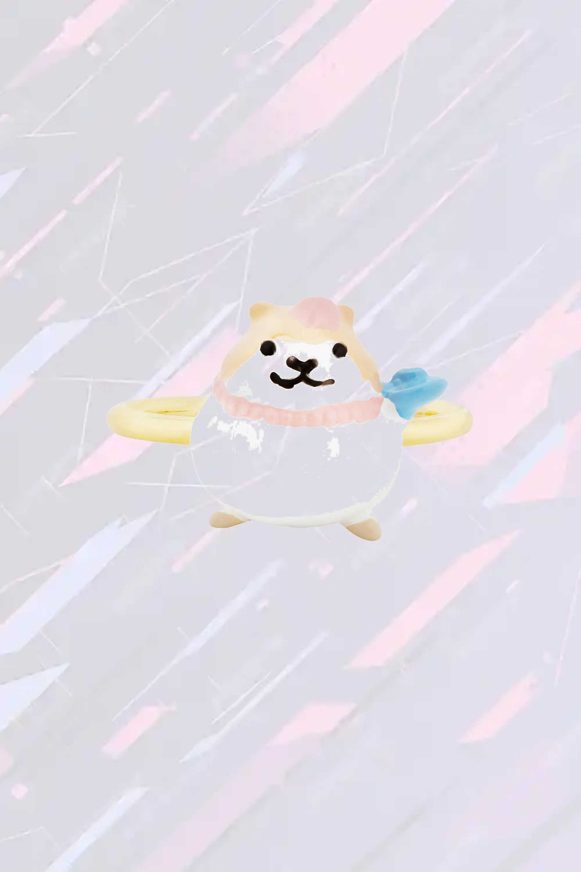 Anneau Évolutif Les Néréides - Création Hamster Friandise Mignon Boucle Fantaisie Animale Réglable - Collection Gourmande Néréides Joaillerie 