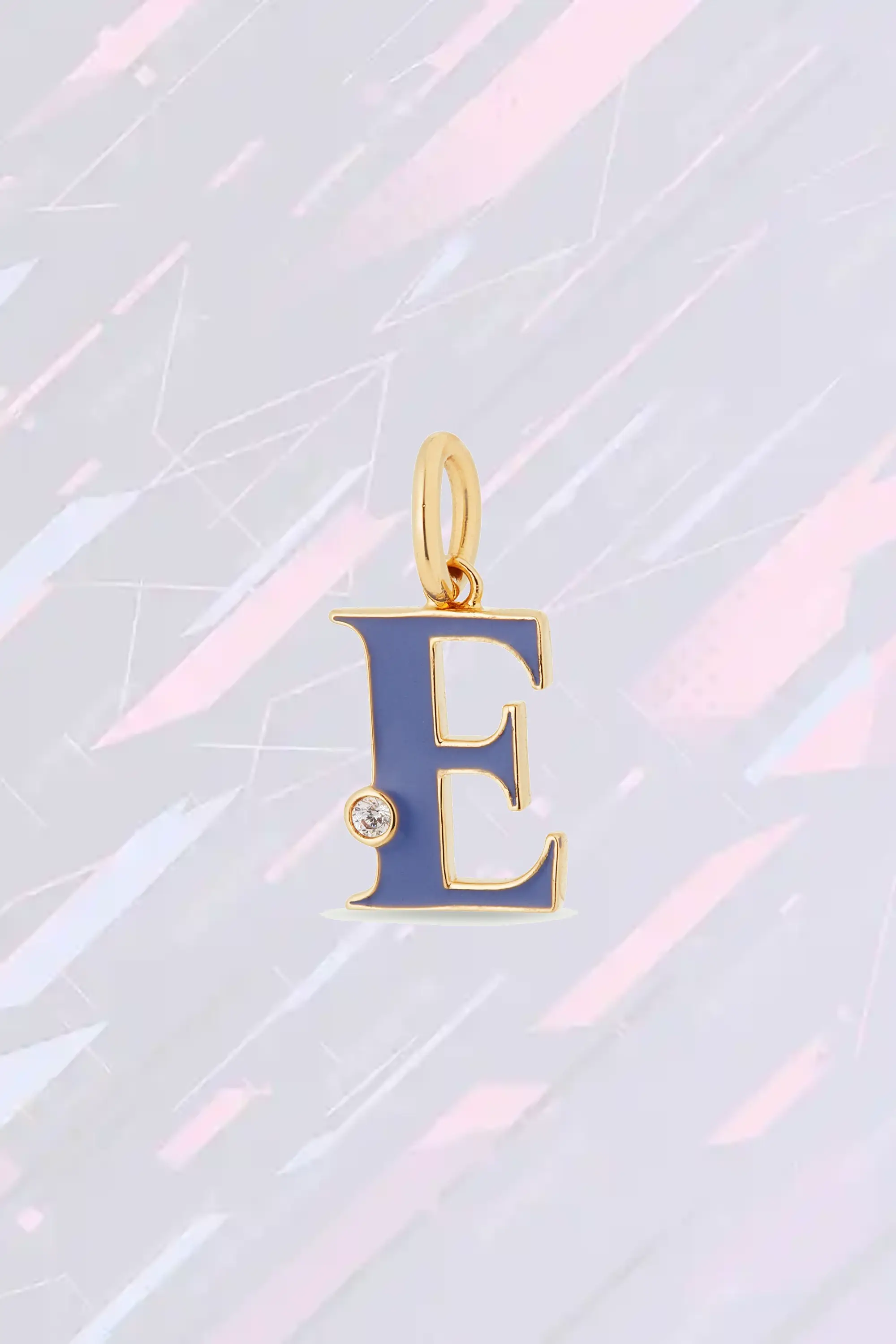 Collier Élégant avec Pendentif Initiale É - Création Fantaisie Les Néréides