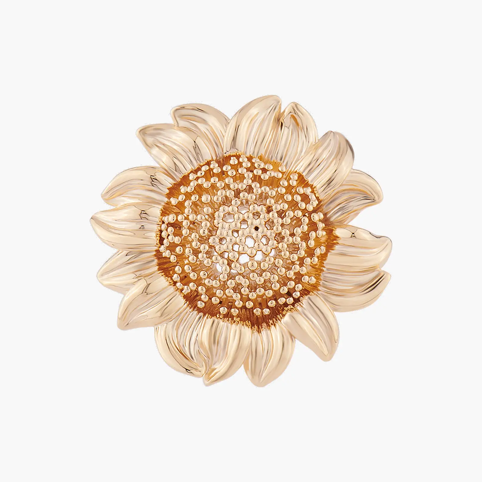 Anneau cocktail Fleur de Soleil Éclatant - Création Les Néréides
