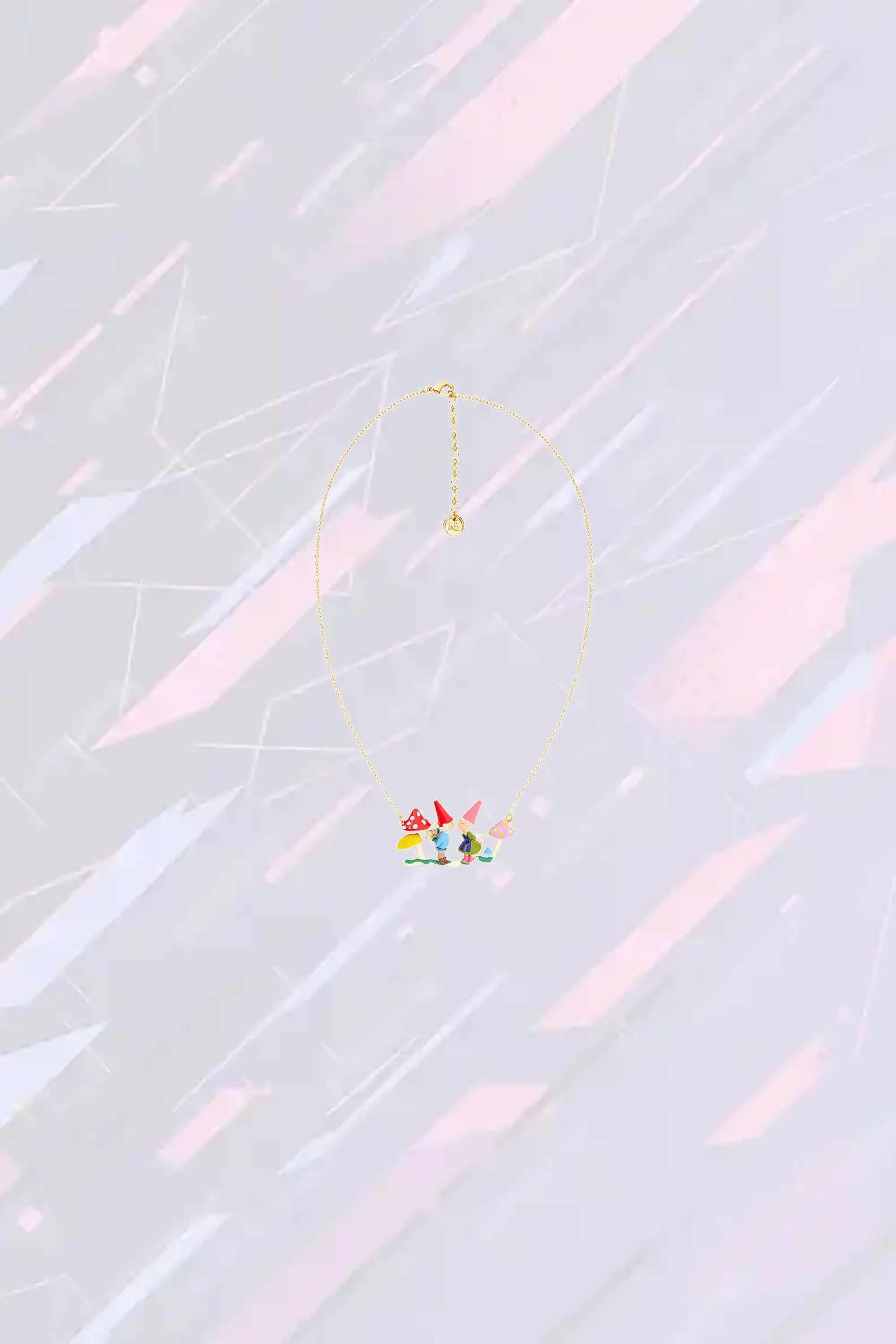Pendentif Créatif Les Néréides : Duo de Lutins et Détails Enchanteurs en Colliers Fantaisie