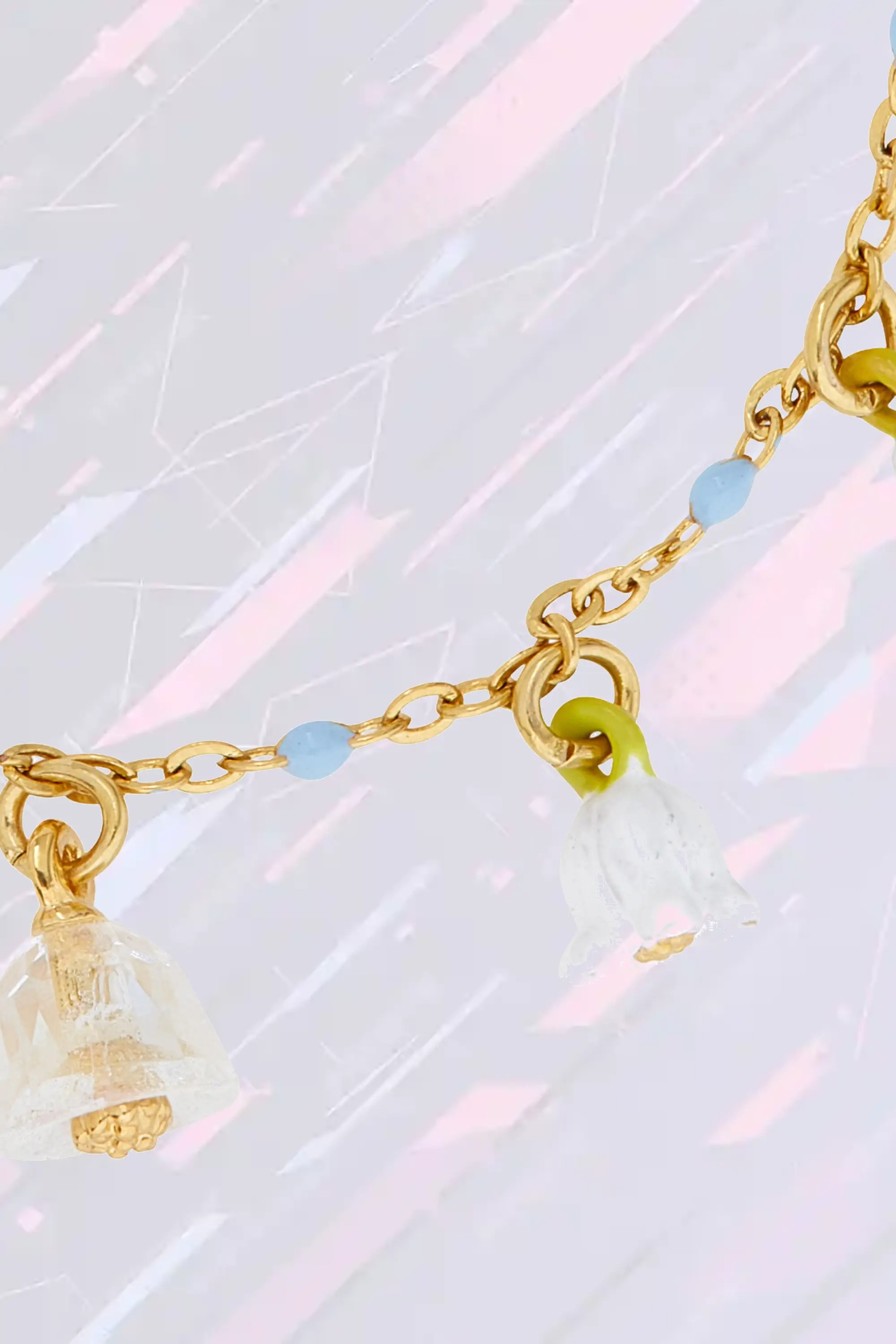 Bracelet délicat Les Néréides - Motif muguet printanier en argent