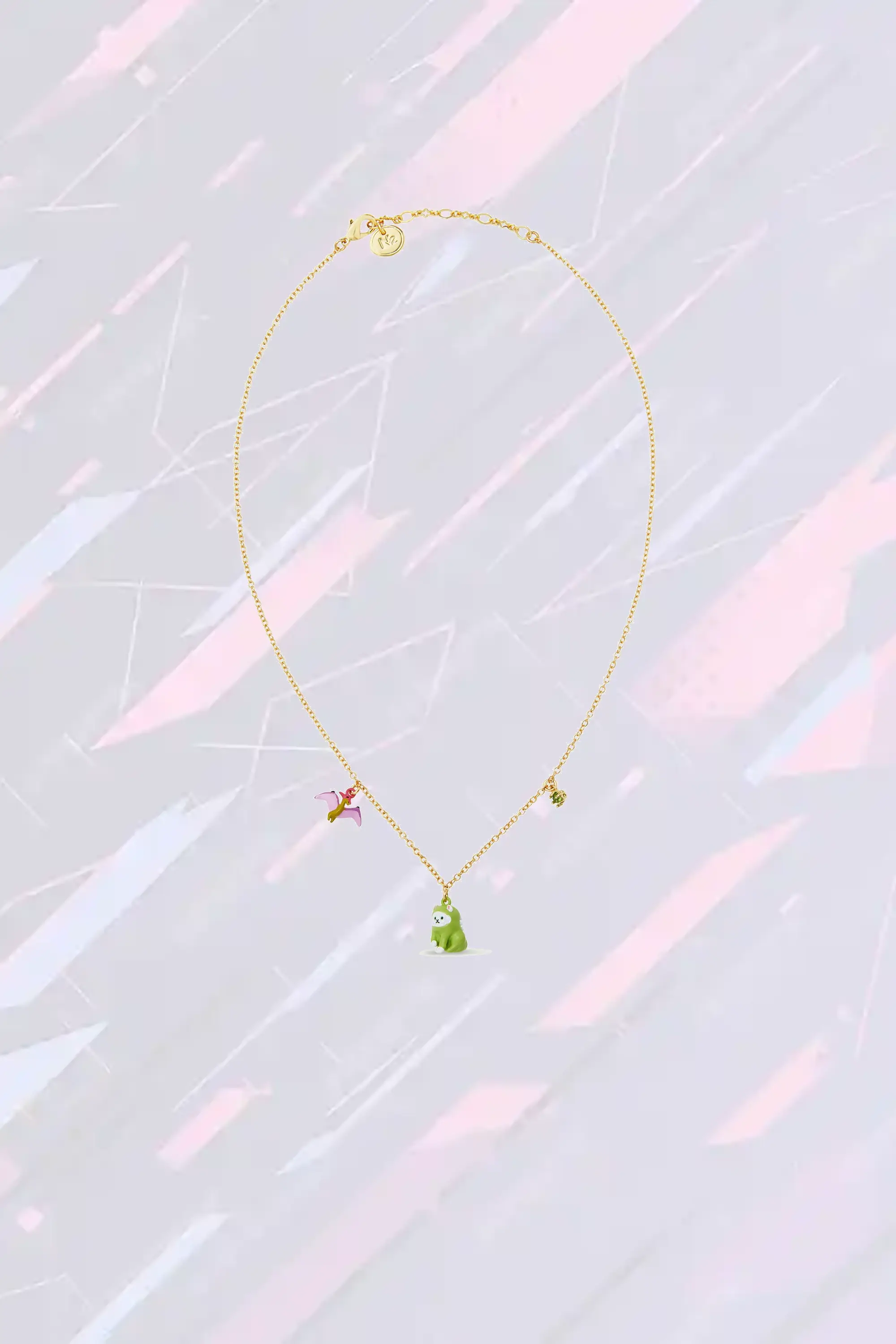 Les Néréides Création artisanale : Bijou de cou fantaisie sphères enchantées - Inspiration jurassique & légendes médiévales