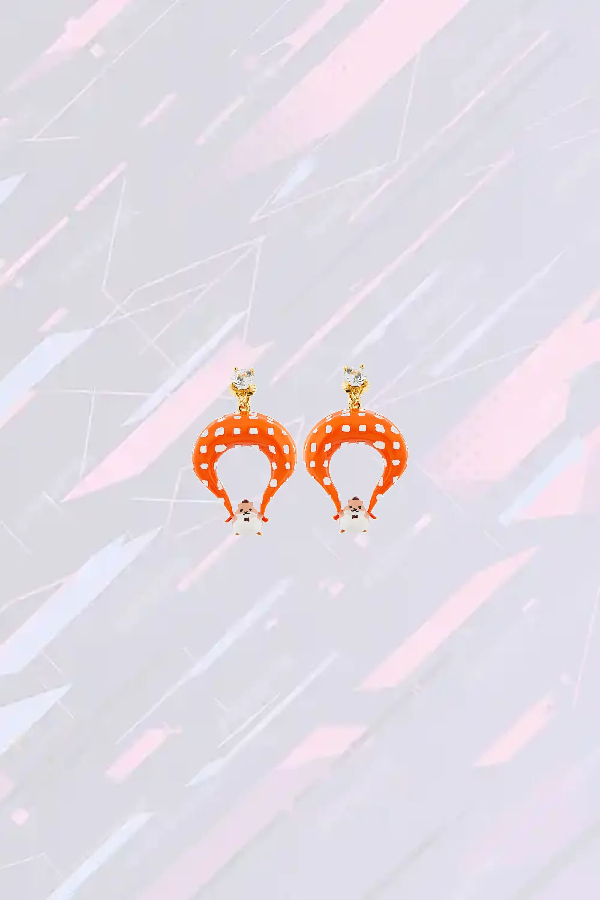 Boucles à clip Néréides - Hamster aérien en saut vintage (modèle fantaisie)